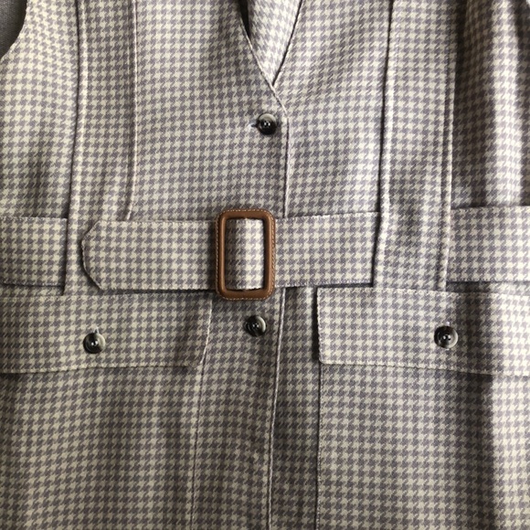 ✨Vintage Wool Houndstooth Sung Sport Dress Sz 10 ✨ - Picture 4 of 9